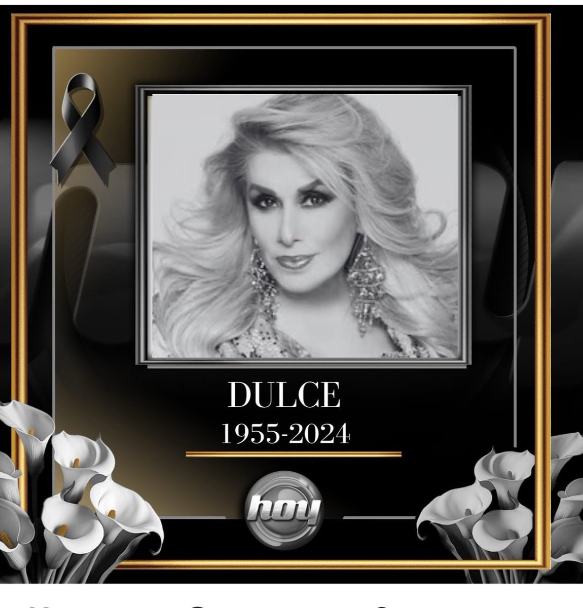 LouMunguiaTV's tweet photo. Que triste noticia! Aún no puedo creerlo! QDEP Dulce! Excelente persona, cantante y compañera! Vuela alto! Te recordaremos siempre! https://t.co/KNqOF0lw41