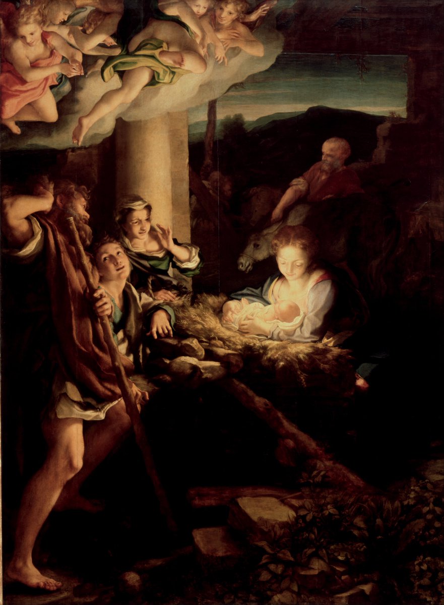 asgribbin's tweet photo. Merry Christmas! One of my projects over the coming year is to make you all lifelong adorers of  Correggio https://t.co/B80tgrIgCD