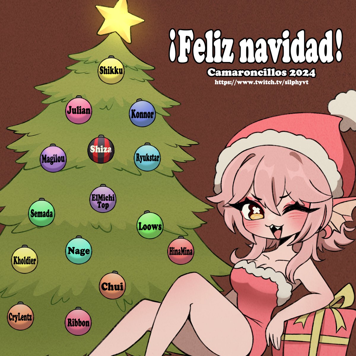silphyVT's tweet photo. Gracias a todos los chicos que pasaron al stream navideño anoche y felicidades a los ganadores de los regalitos !  Feliz navidad chicos, muchas gracias por todo ૮₍´｡ᵔ ꈊ ᵔ｡`₎ა

#VtuberES #Vtuber https://t.co/uC8JTURFKS
