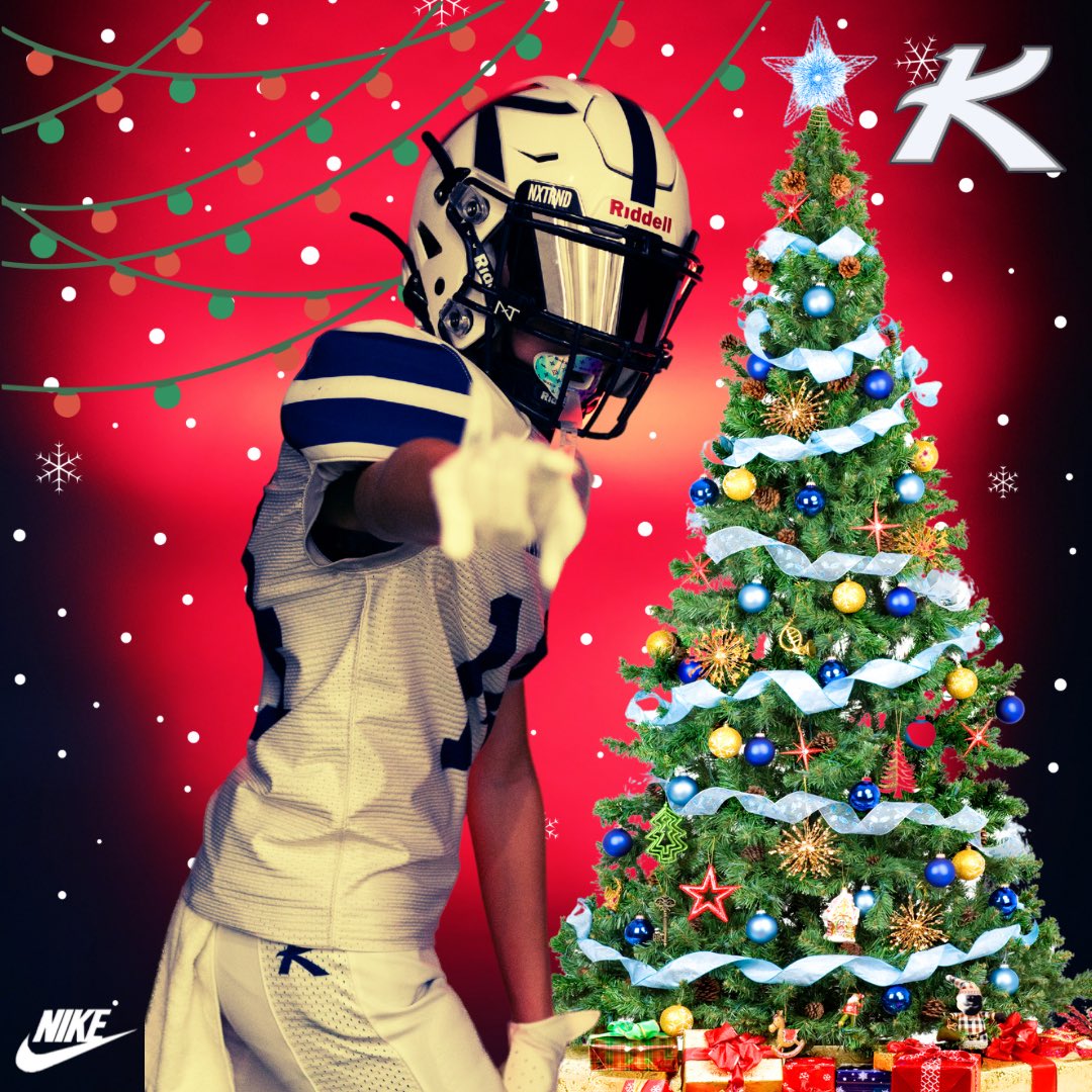 Kirksey Football Wishing You A Merry Christmas &amp; Happy Holidays! #SWAG #Family @rogersmountiefb <a href="/rhs_21/">RHS-Athletics</a> @kirkseycougars <a href="/PaulADrps/">RPS-Athletics</a>
