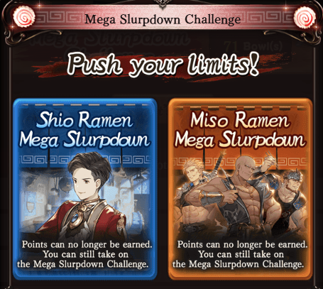 Merry Christmas!

While we were sleeping:

R Payila is available from Auld Lang Syne: Rowdy Ramen Rumble rewards!

The Mega Slurpdown Challenges are available, offering a big chunk of points in a single battle.