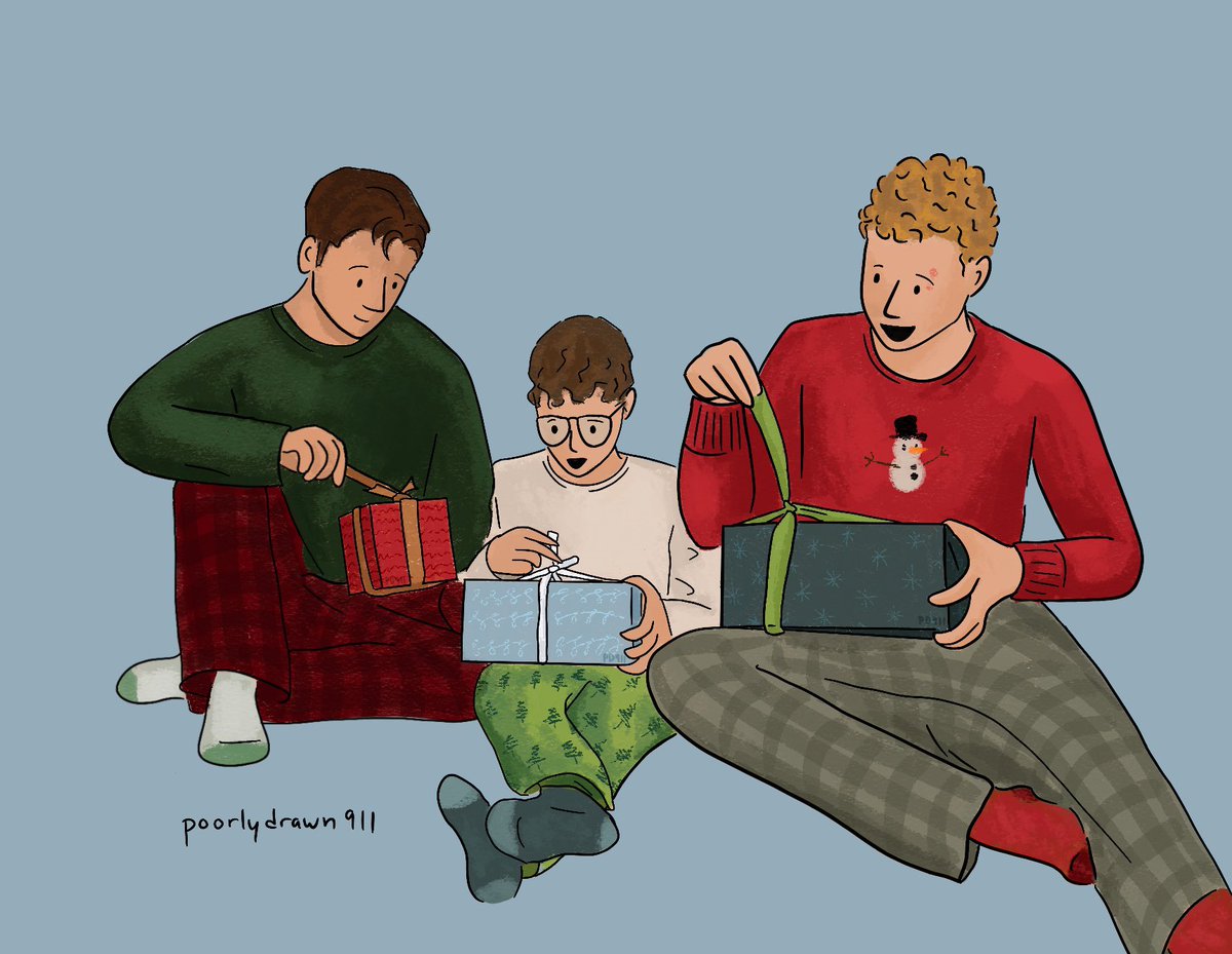 poorlydrawn911's tweet photo. on the twelfth day of buddiemas, PD gave to me… the buckley-diaz family🎄🎶

#911onABC https://t.co/JHu0Crg9UE