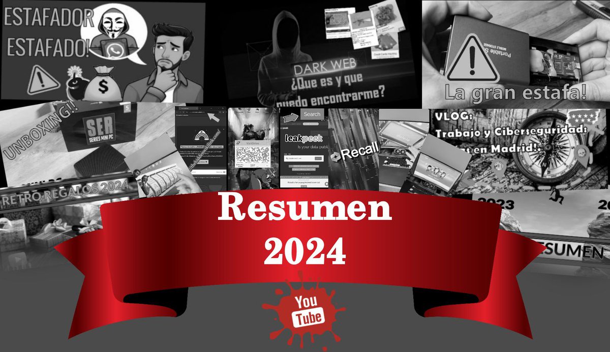 JaverHack's tweet image. Disfruta del resumen del año de nuestro canal de #youtube 👉 youtu.be/yqiDr1SPbew 👈