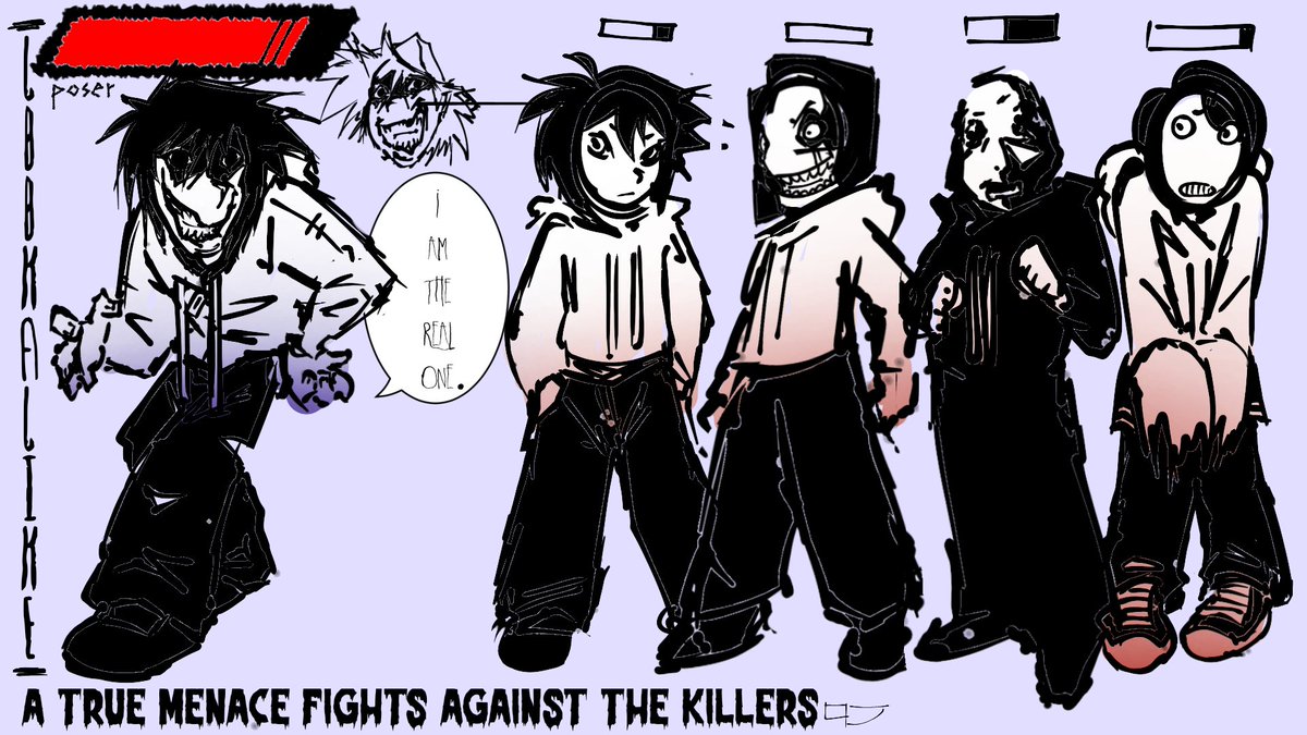 "I AM THE REAL ONE."
A true menace fights against the Killers 🔪

Artist - <a href="/gepor9301/">𝚗𝚊𝚝𝚊 𝚍𝚎 𝚌𝚘𝚌𝚘</a> 

#creepypasta #jeffthekiller #jtk #fridaynightfunkin #fridaynightfunkinmod