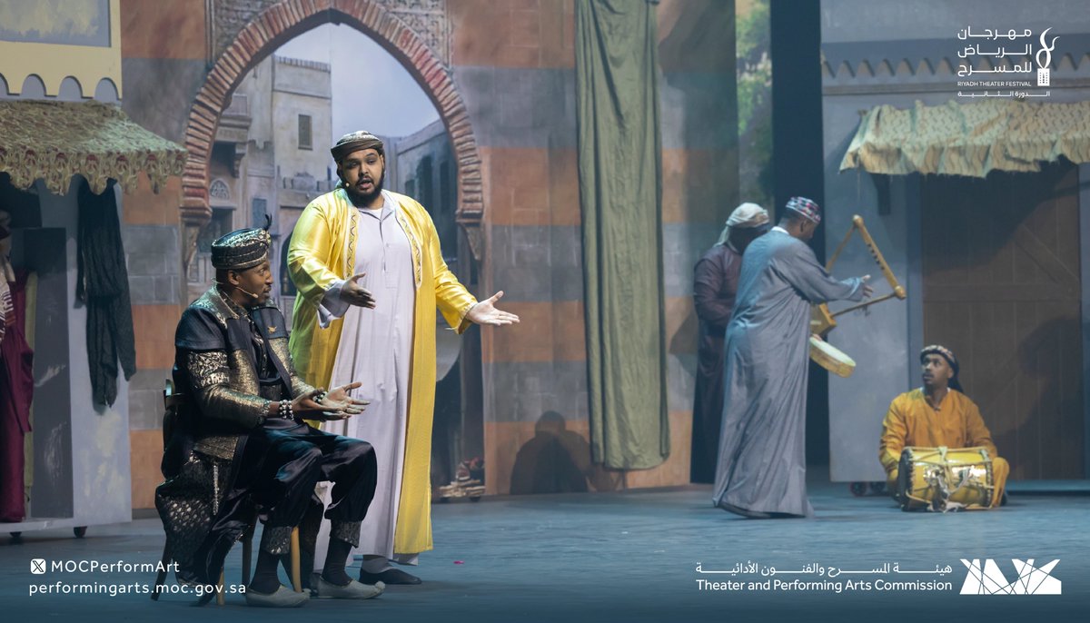 MOCPerformArt's tweet photo. لقطات من مسرحية رشيد وما سواه في بلاد الواه واه في #مهرجان_الرياض_للمسرح بدورته الثانية
عرض استثنائي وتجربة مسرحية لا تُنسى✨🎭

⁧#هيئة_المسرح_والفنون_الأدائية