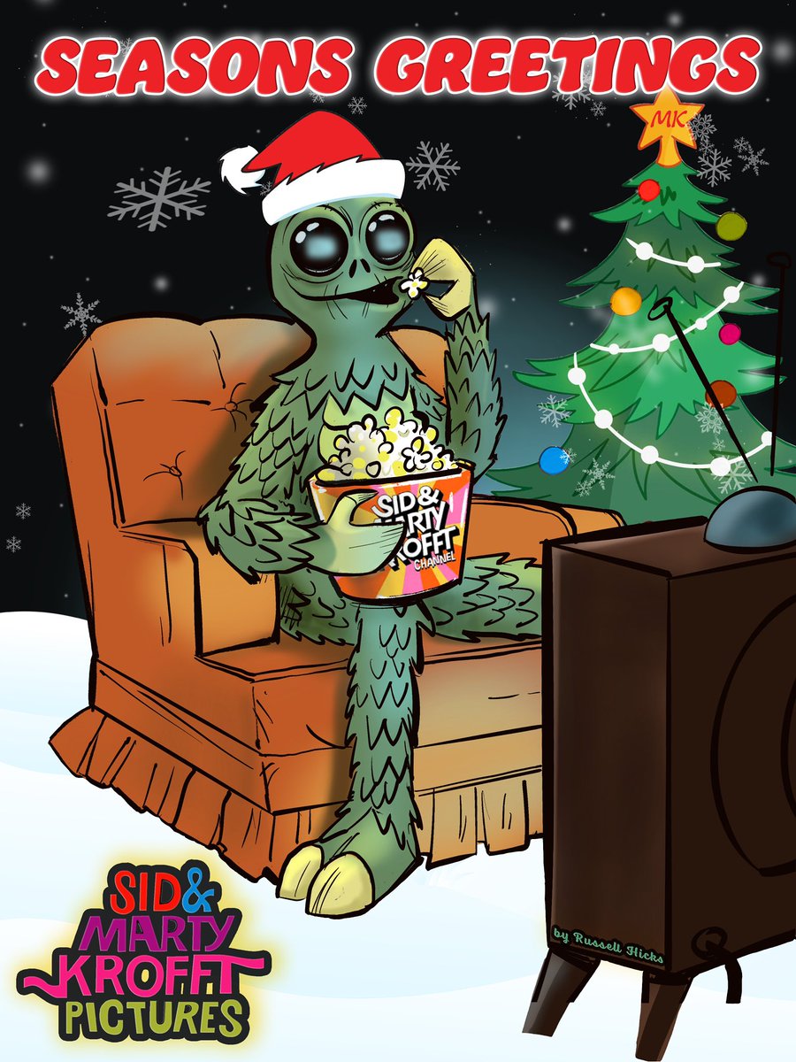 Merry Christmas and Happy Holidays from the Krofft family! We hope you guys have a wonderful day!

#70stv #saturdaymorningtv #sidandmartykrofft #krofft #sidandmartykrofftproductions #martykrofft #sidkrofft #theworldofsidandmartykrofft #bigalice #landofthelosttv #chaka #enik