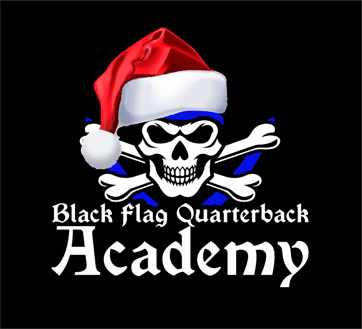 BlackFlagQB's tweet photo. Merry Christmas from Black Flag Quarterback Academy! #BlackFlagQB #SwingYourSword https://t.co/yBGg4DBYjH