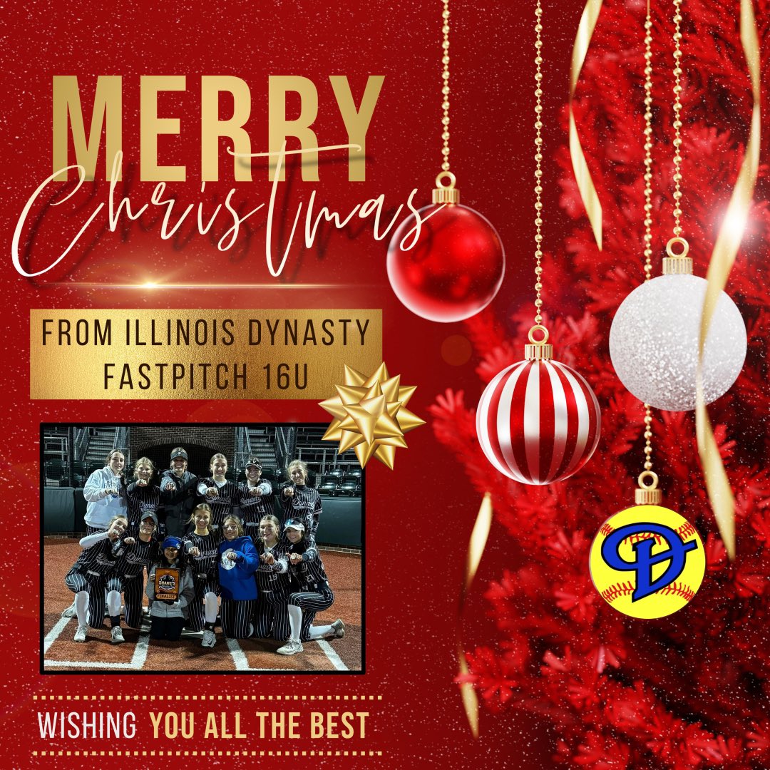 Merry Christmas from the Illinois Dynasty Fastpitch 16u Team!
