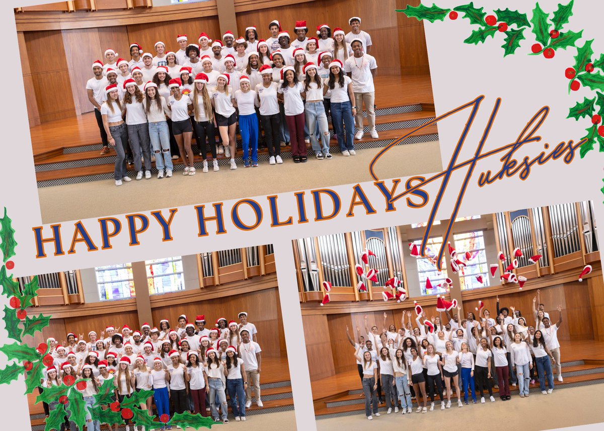 Wishing you and yours a very Merry Christmas! 🧡 HCU Huskies