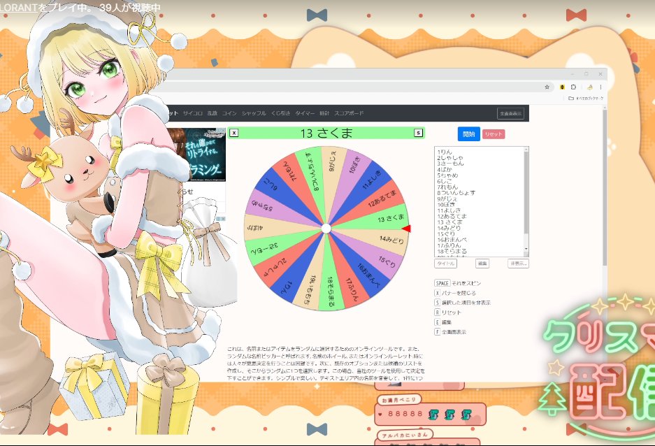 ちゅなちからクリスマスプレゼントもらった！ありがと～