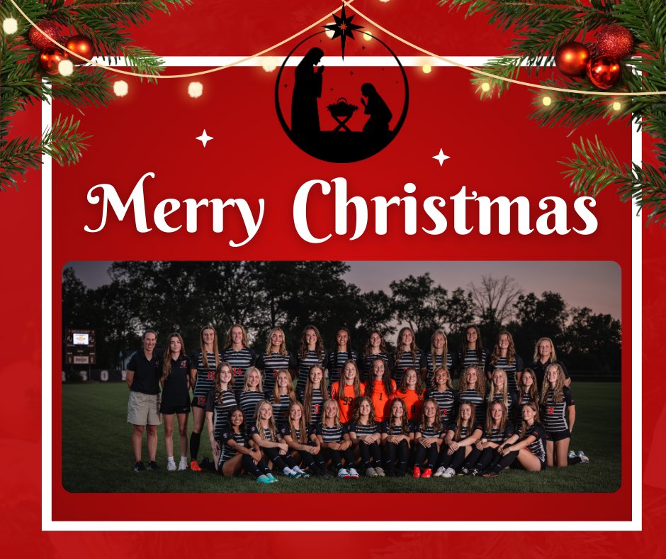 Merry Christmas from Anderson Women’s Soccer! Joy to the world the Lord has come! #GBGR