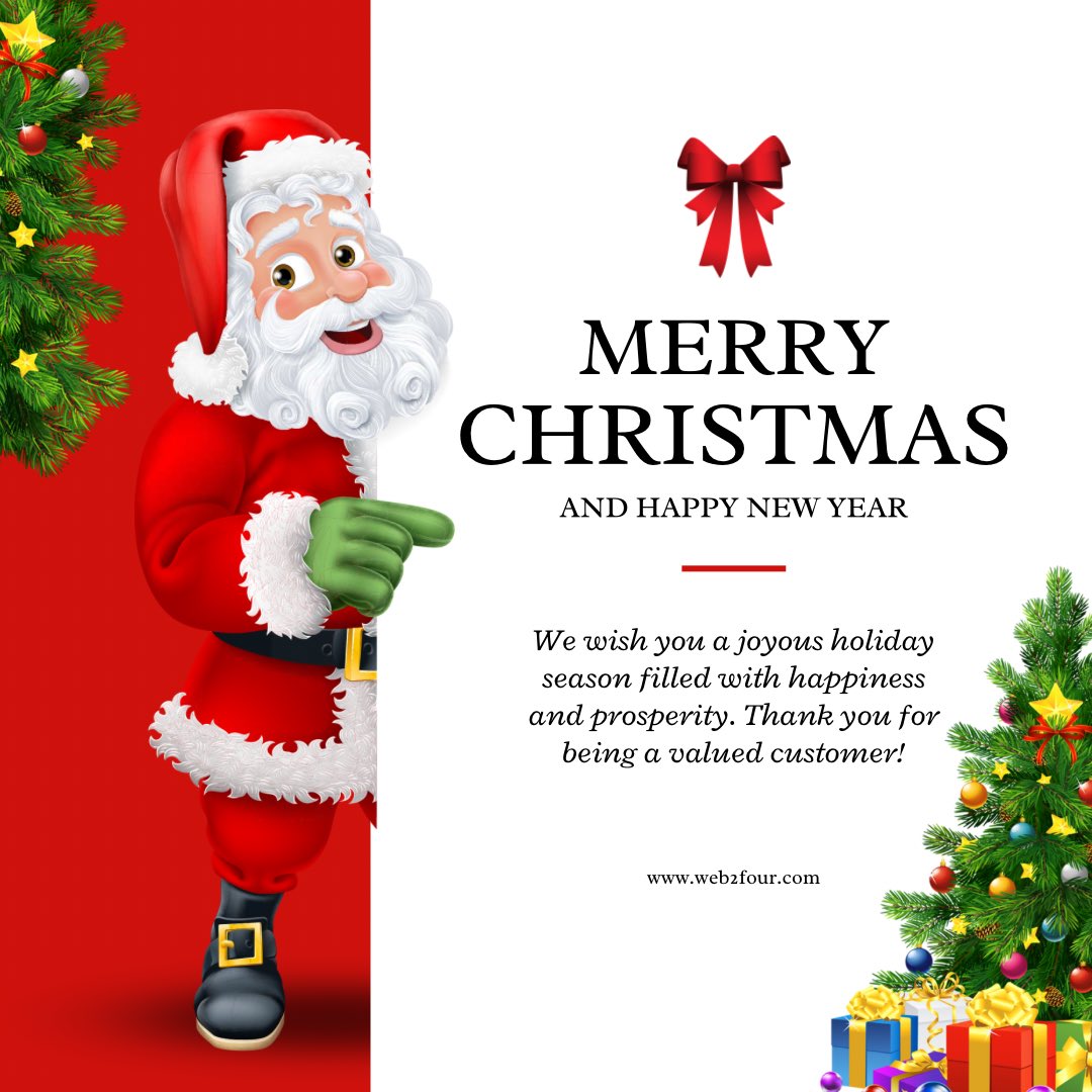 w2flearning's tweet image. Happy Holidays from the Web2four Learning team! 

We appreciate you choosing us for your learning journey. 

Wishing you a successful and fulfilling New Year.