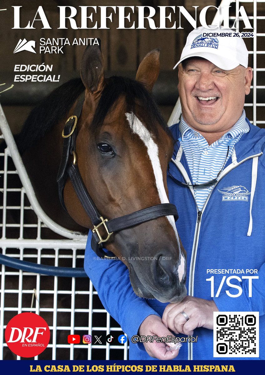 PotroRob's tweet image. 𝗟𝗔 𝗥𝗘𝗙𝗘𝗥𝗘𝗡𝗖𝗜𝗔

• SANTA ANITA PARK🏇🏻 

Diciembre 26
“Edición Especial”
#FelizNavidad 

Avalada por #DailyRacingForm 

“Recojan sus Mangos🥭🥭”

Descarga GRATIS!

🔗DRFenEspanol.com