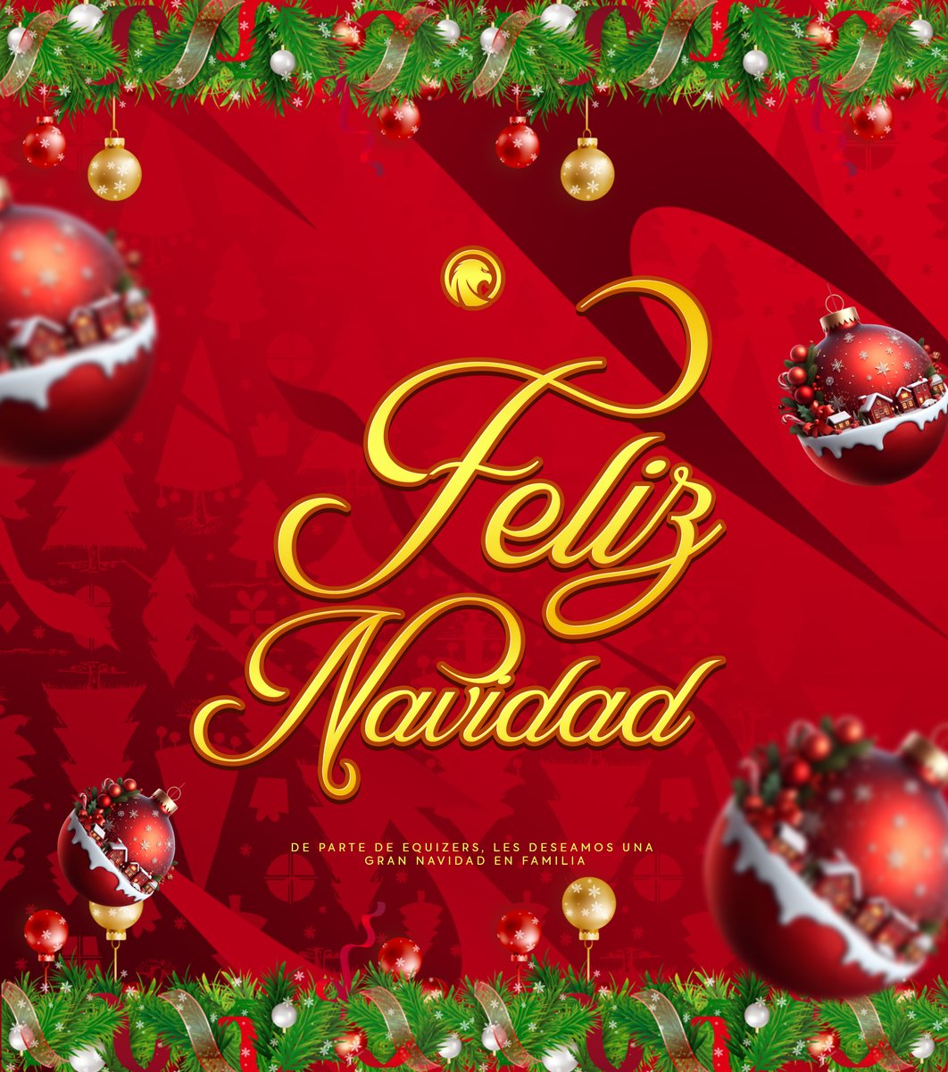 De parte del club de eQuizers, os deseamos una FELIZ NAVIDAD y FELICES FIESTAS a todos nuestros seguidores 🎅🎄

Que paséis estos días en familia y con mucha felicidad🌟