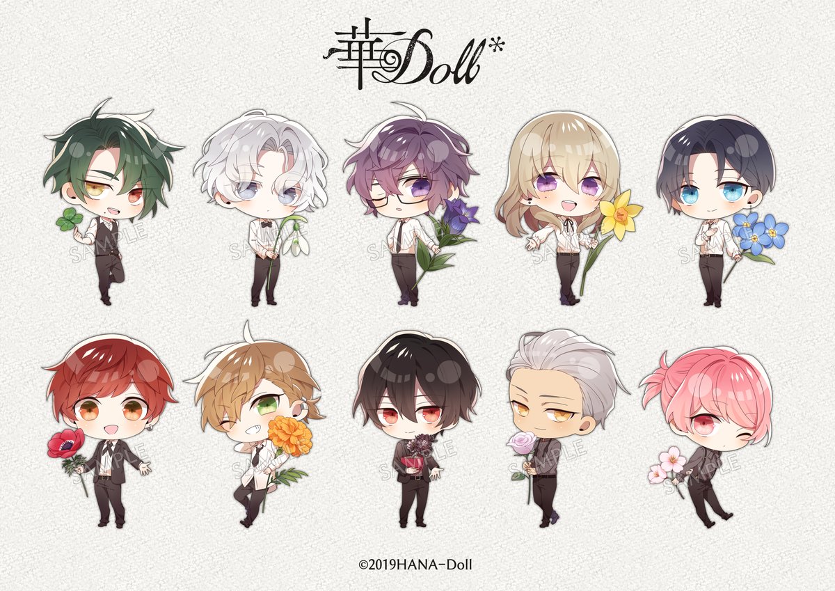 「『華Doll*』のDMMスクラッチにて、描き起こしちびキャライラストを描かせてい」|じゃんだら琳のイラスト