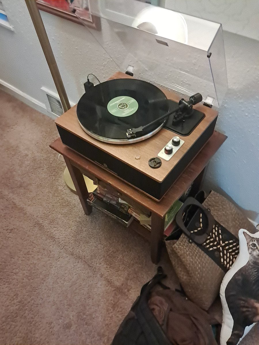 maxfrauel's tweet photo. My wife got me the latest @RyanMontbleau album on vinyl for Christmas last year only for us to learn our record player was broken. Enjoying last year's gift on this year's! https://t.co/lHYY4baOkf