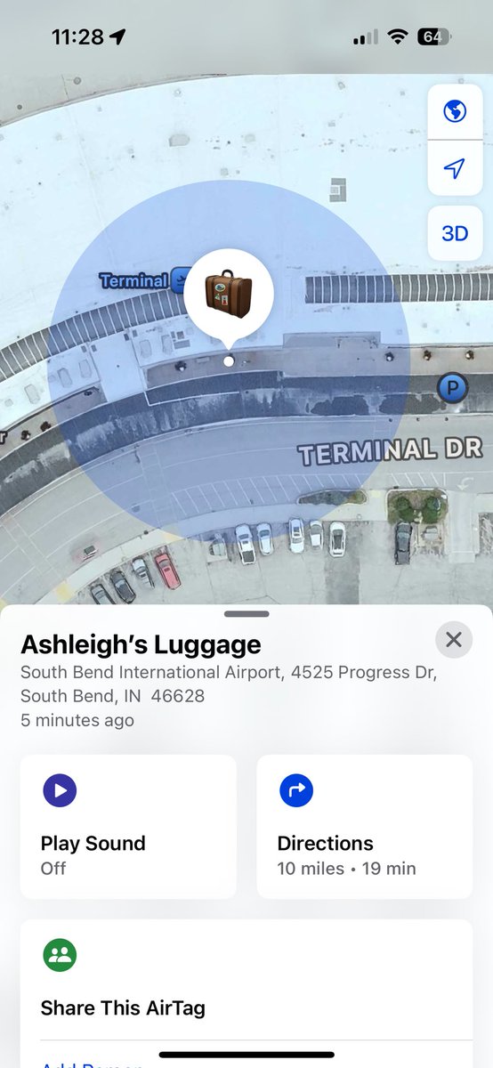 AshleighBush's tweet photo. @AmericanAir My bag is sitting at SBN but tracing by my claim number BCCAA55480506 reveals American is still searching. Can you please grab my bag so it can be delivered sooner rather than later. https://t.co/BtMCnzMYxI
