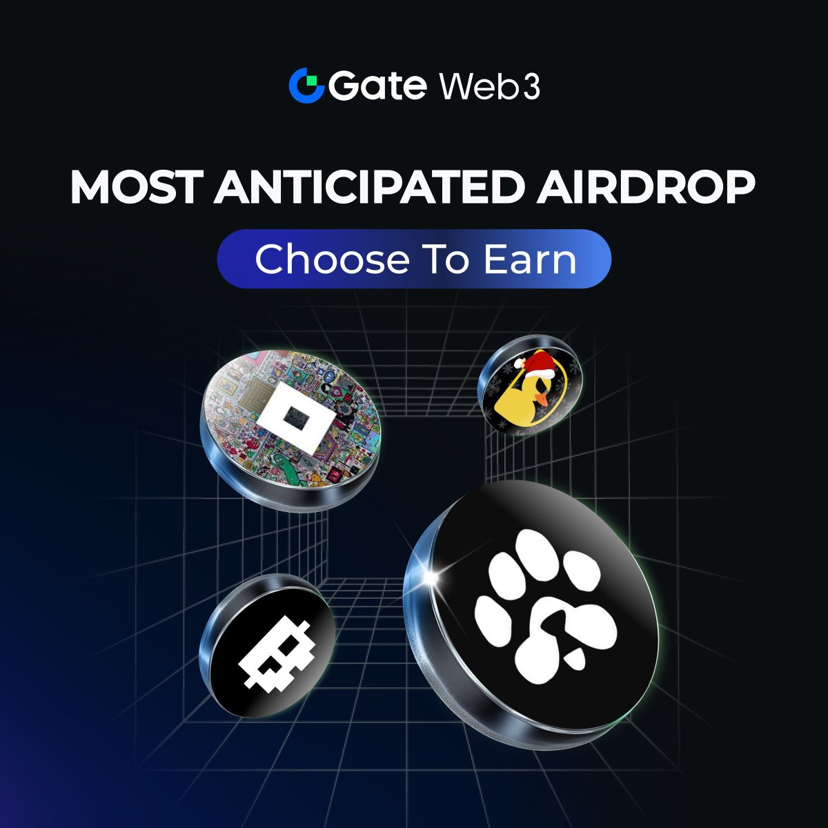 GateDEX's tweet photo. 💎Which project will be 2025 most anticipated #Ton Airdrops⁉️ Vote & Tag it‼️

🔘 #PAWS 🔘 #NotPixel 🔘 #BLUM 🔘 #DuckChain 🔘 #Clayton 🔘 #Boinker 🔘 #RatsKingdom 🔘 #TapSwap

💰2 Winners to win $5 Tokens
1️⃣Follow @GateWeb3Wallet
2️⃣Like & RT & Tag 3 friends
3️⃣Share + Tag #GateWeb3
⏰48H

❇️Claim More Ton Airdrops🚀:https://t.co/FthhMfZce9

#GateWeb3 #Ton #PAWS #BLUM #FreeDogs #Yescoin #Clayton #Tomarket #TONStation #Boinker #NotPixel #TapSwap