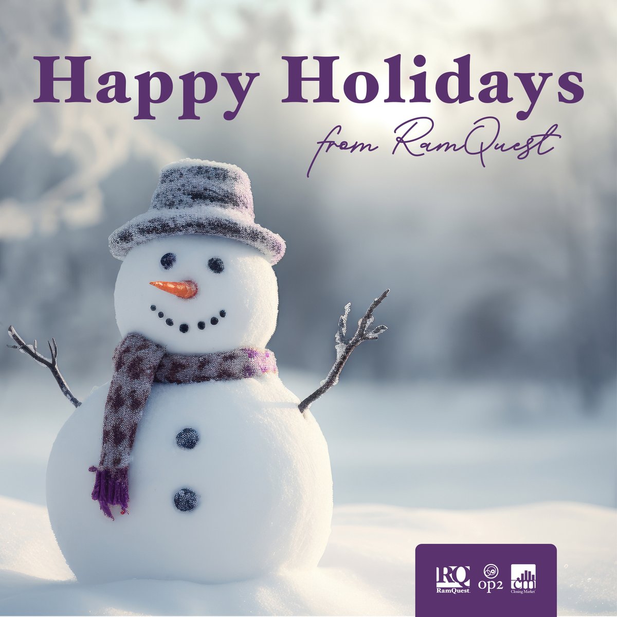 Happy Holidays from RamQuest! We hope you're enjoying the holiday season with friends and family! Our offices are closed today, but our After Hours Support is always available for you!
ramquest.com/support