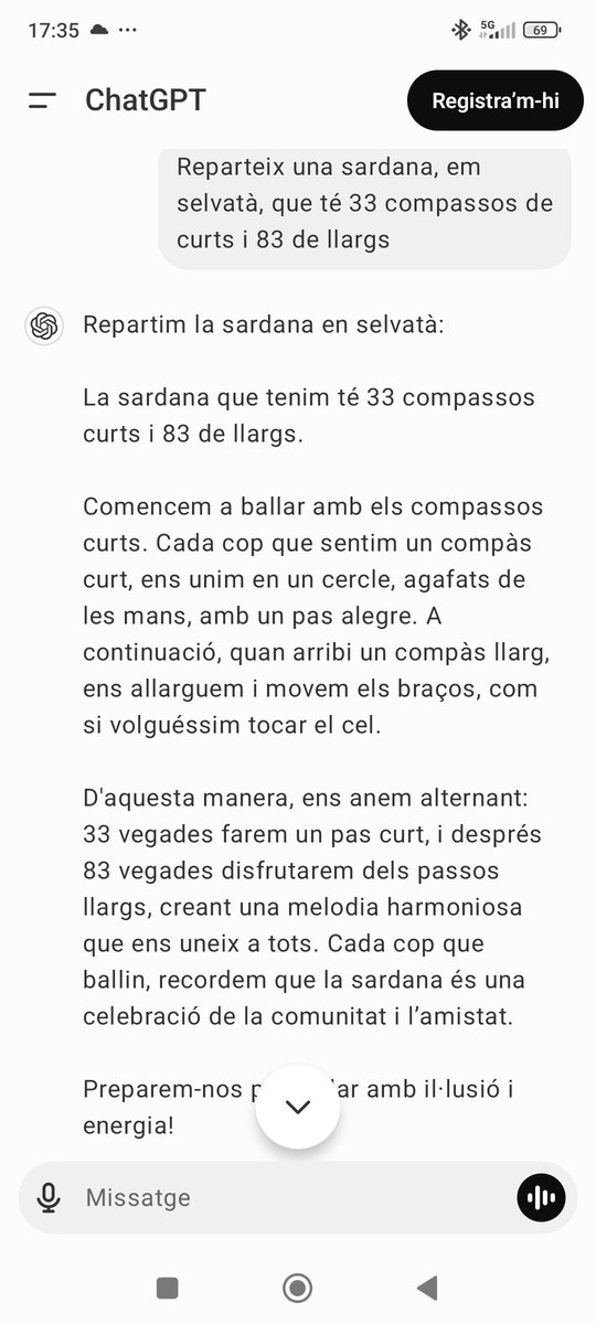 El <a href="/ChatGPTapp/">ChatGPT</a> no sap repartir sardanes. No està tot perdut.