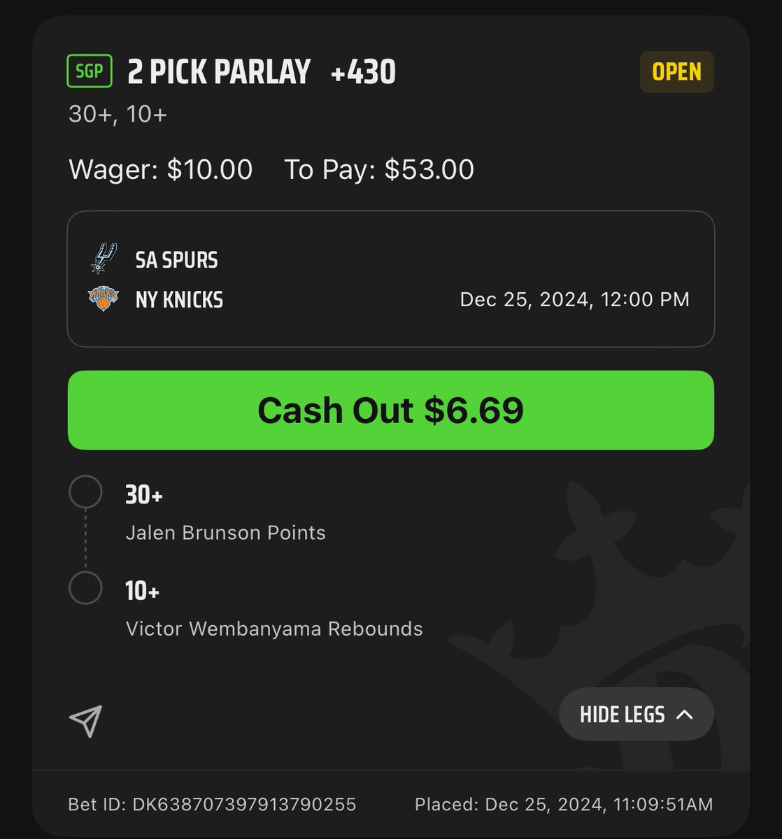 BryanHarris33's tweet photo. #Slipsmas @DKSportsbook https://t.co/O9kPDEc7Hr