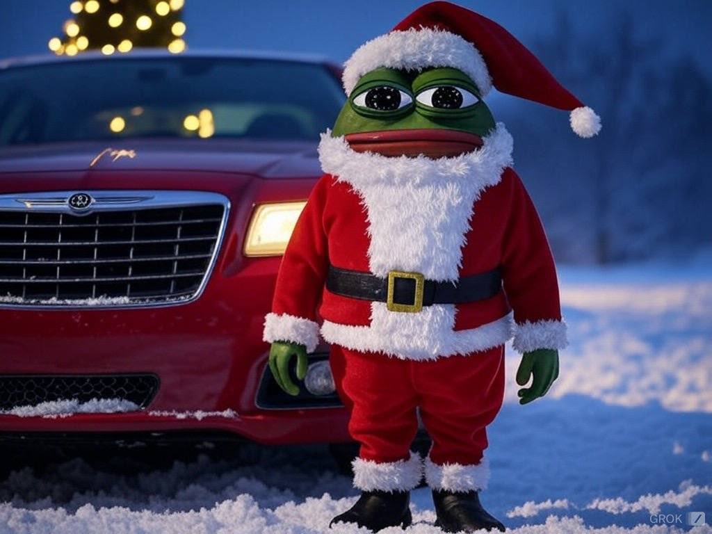 pepe's tweet photo. Merry Chrysler https://t.co/Ios84T8L7w