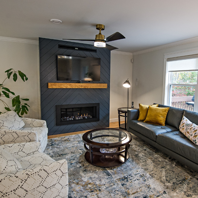 HGC_NS's tweet photo. A recent whole house remodel we completed in Fall River, Halifax. We updated the whole area, including the floors, fresh paint, the stairs, and the shiplap fireplace. https://t.co/RTK5TGEoqz