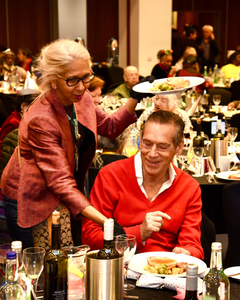 More than 400 local older residents joined us for Christmas Day lunch at Novotel London West Hotel this afternoon 🎄