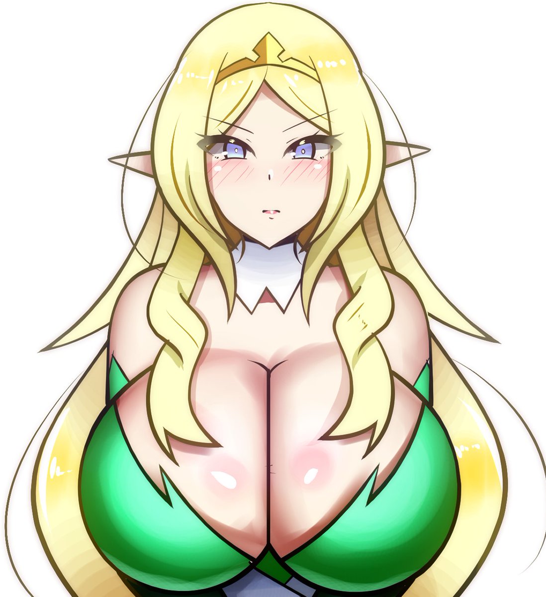 名もなきエルフちゃんの母親である女王様を描いてみました('ω') 