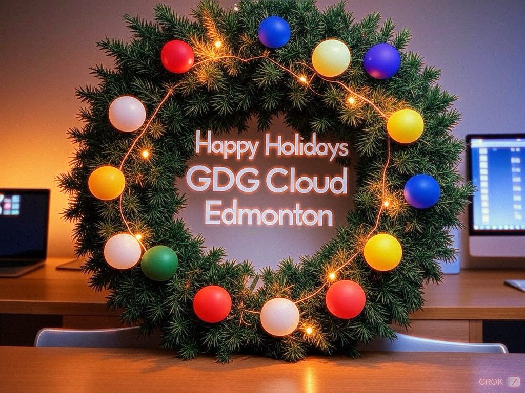 GDG_Edmonton's tweet photo. Happy Holidays dear community! 🎄🎅 May your celebrations be filled with great company, delicious food, and plenty of rest. Thank you for making our events memorable Here's to more learning and innovation in 2025! .
HappyHolidays
#yeg #ab #abtech #yegtech https://t.co/vQBXfedEZ1