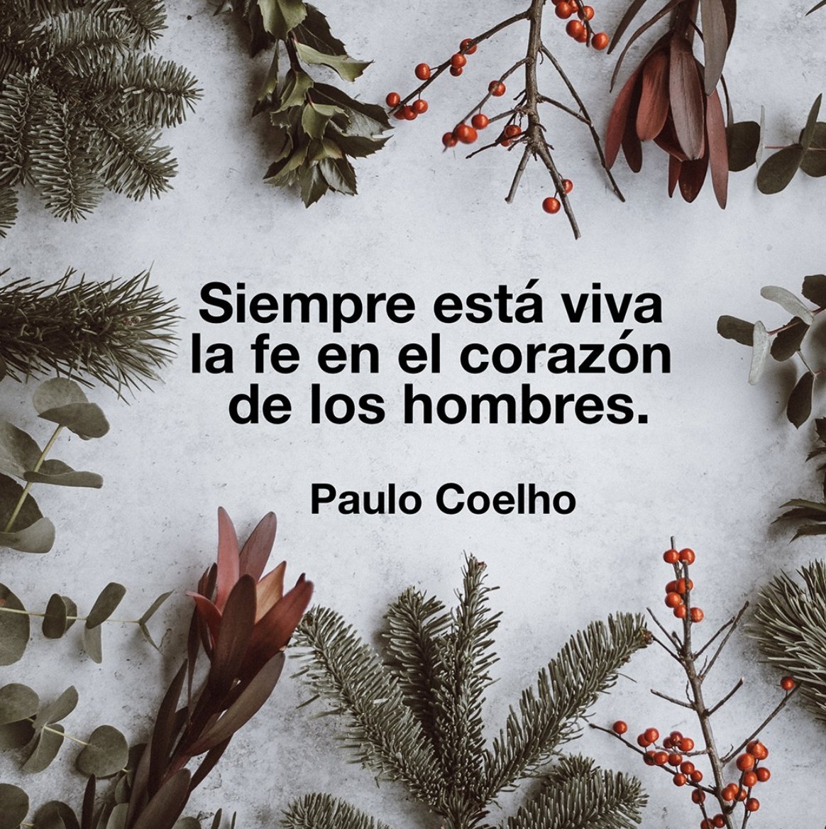 ¡Feliz Navidad a toda nuestra comunidad de seguidores de Paulo Coelho! Que el mensaje de amor, paz y esperanza que encontramos en las palabras de <a href="/PauloCoelho/">Paulo coelho</a> ilumine nuestros corazones y los acompañe en cada momento especial.
