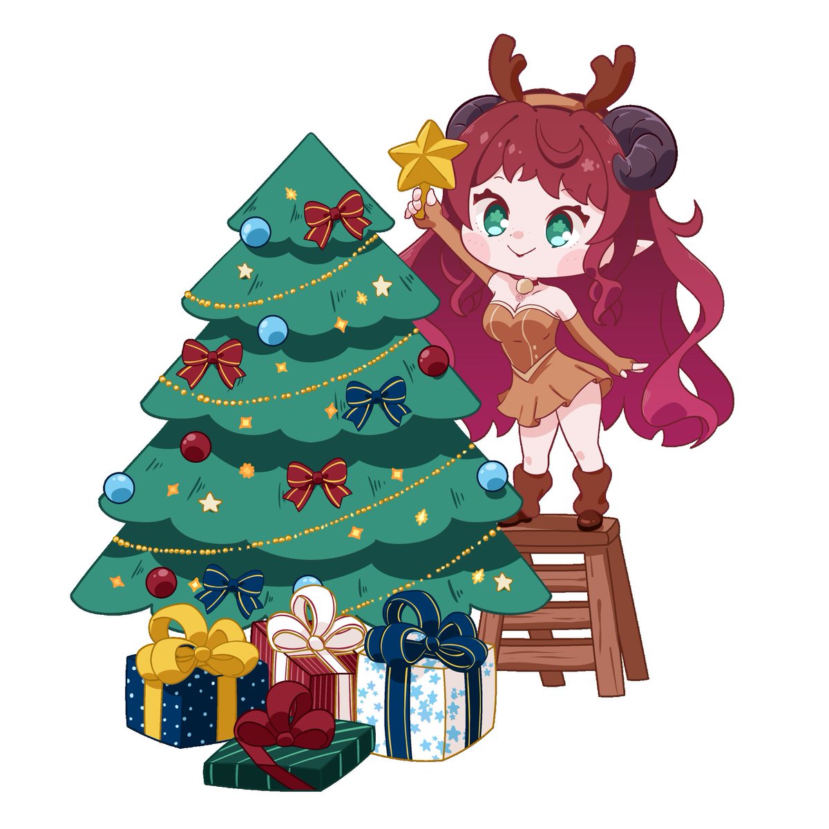 HexDolls's tweet photo. Merry Christmas to every single lovely person I've met this year. I want to give a special shout out to my manager, @MaidInTweeter . It started with a kind DM, and blossomed into the support, encouragement, and kindness I needed to really flourish as a creator. I can't wait for next year, and I'm so happy I'll have you by my side. I know we can do bigger better things, and help even more people. Here's to 2025.