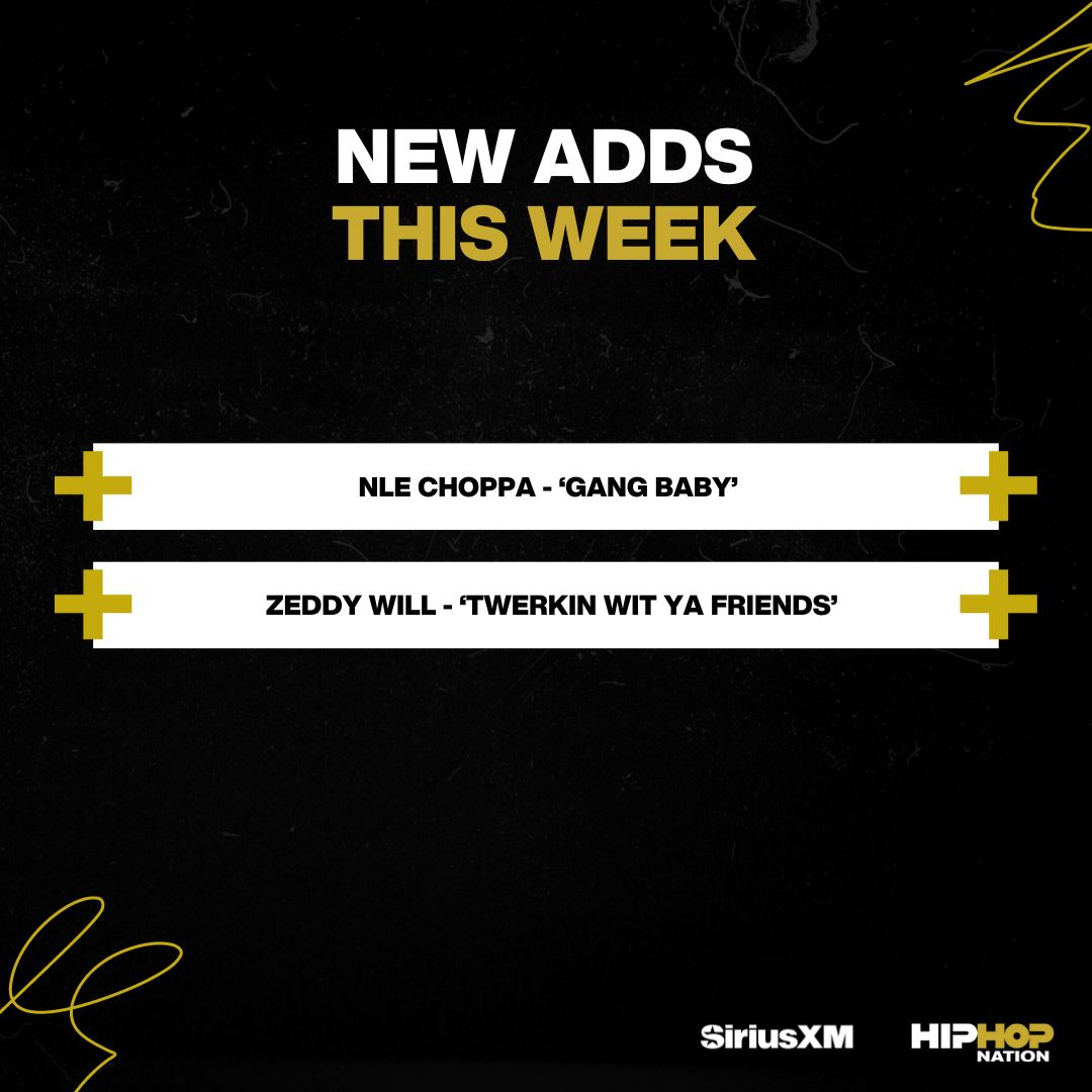 New adds on Hip Hop Nation @siriusxm ch 44