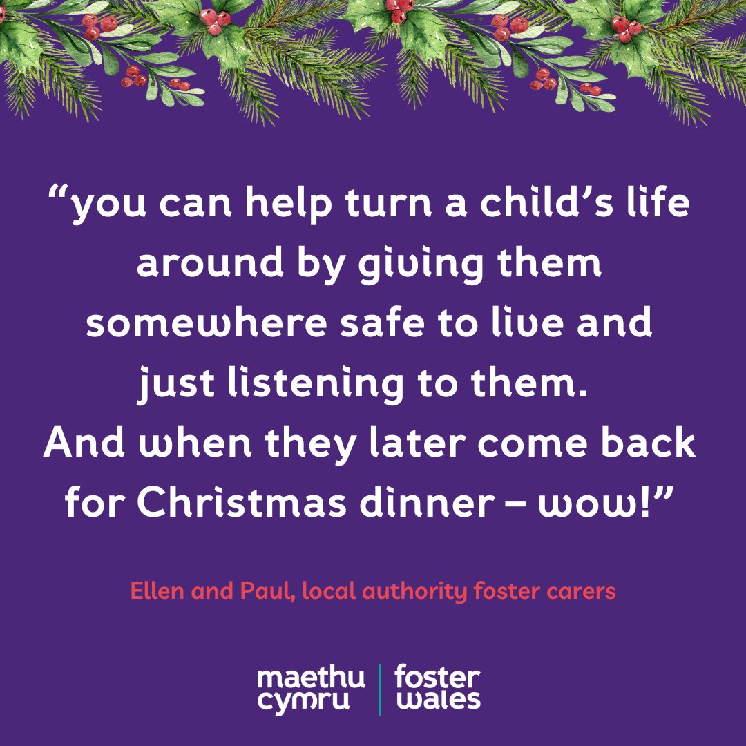 The process of becoming a foster carer can take up to 6 months. You can make the next Christmas special for a local child by making enquiry today!

Contact us -> orlo.uk/3Y2sY

Merry Christmas from Foster Wales!
