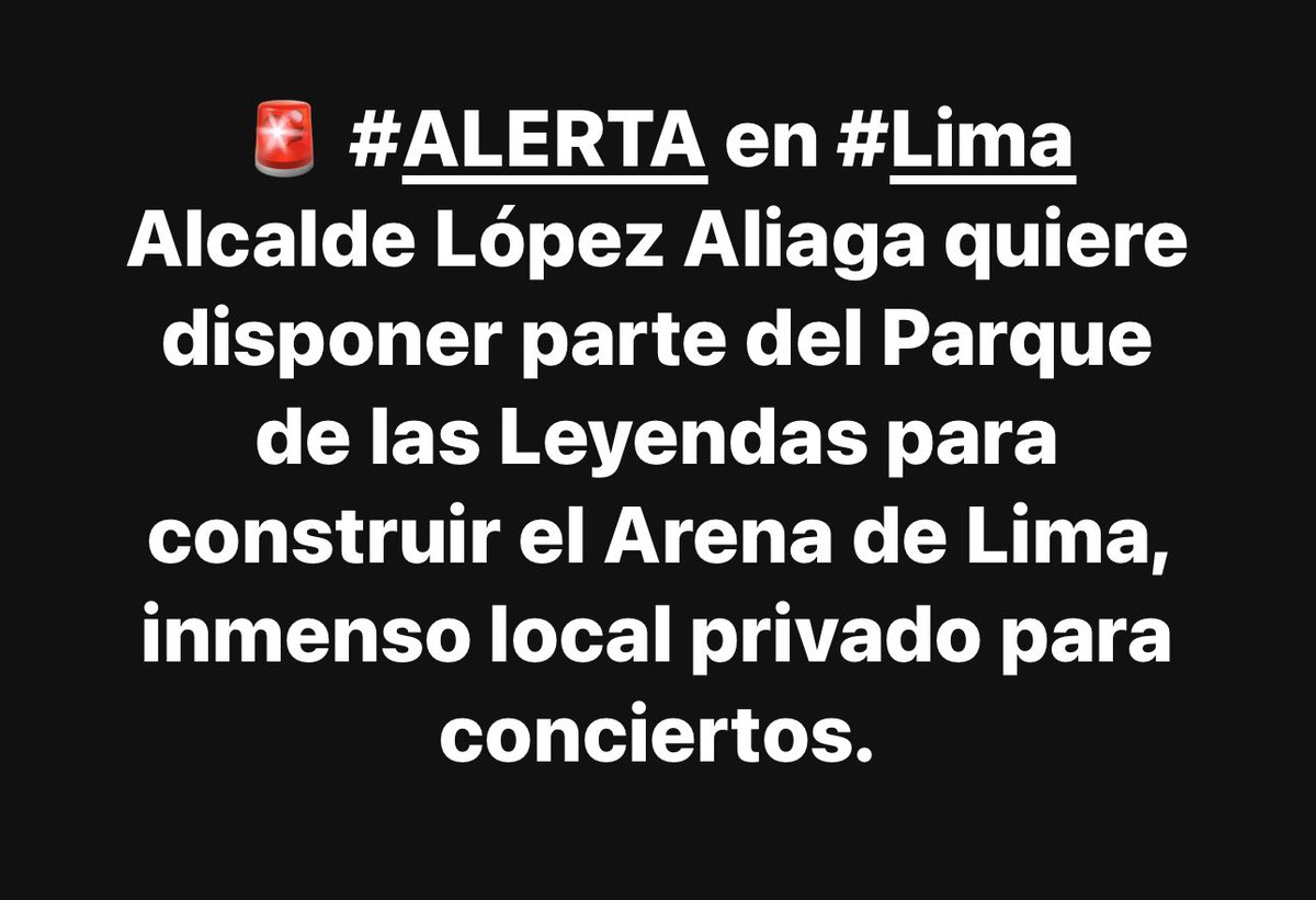 lalupa_pe's tweet photo. 🚨 #ALERTA Pretenden construir el Arena de Lima junto al Parque de las Leyendas de San Miguel. Se ha revelado documentos que preparan todos los documentos para encaminar el proyecto de inversión privada que iniciaría en 2026. https://t.co/cSWNQ4PQmG