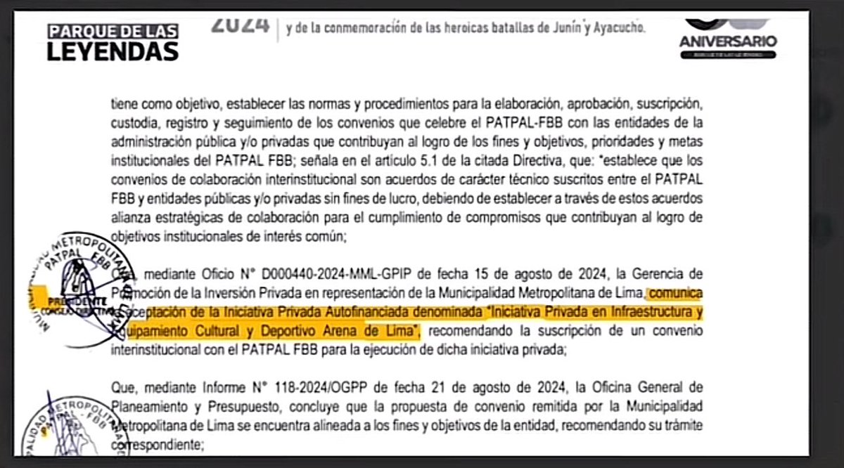lalupa_pe's tweet photo. 🚨 #ALERTA Pretenden construir el Arena de Lima junto al Parque de las Leyendas de San Miguel. Se ha revelado documentos que preparan todos los documentos para encaminar el proyecto de inversión privada que iniciaría en 2026. https://t.co/cSWNQ4PQmG