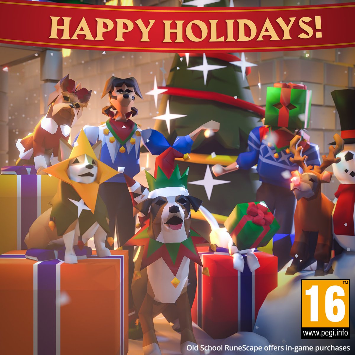 🎅 From all of us on the Old School team: Merry Christmas, in Gielinor and beyond!

🎄 Has Old School found its way to your festive decorations?

🎶 Sending these cosy tunes your way to level up the holiday mood! 👉 osrs.game/Scaping-Throug…