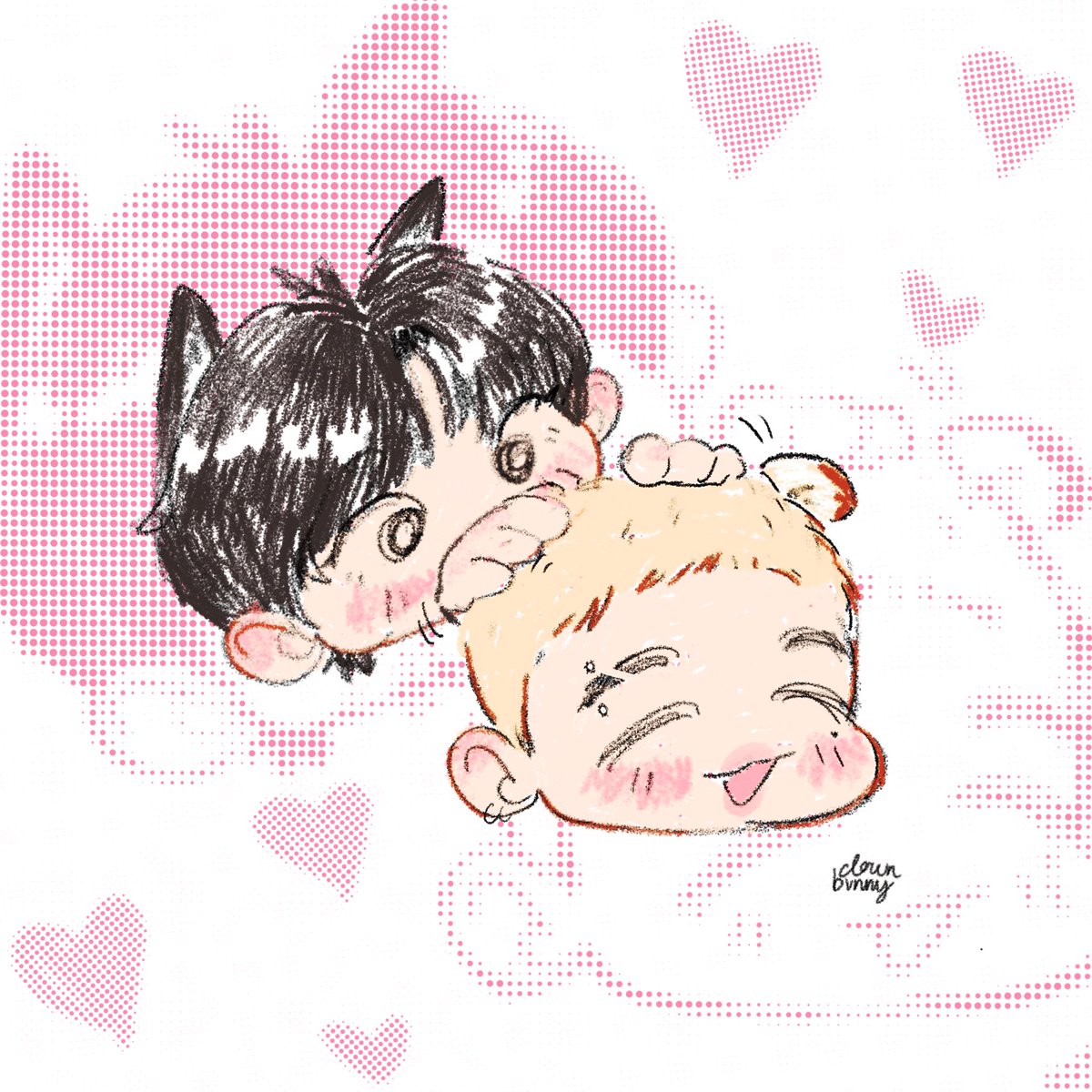 clownbvnny's tweet photo. petting the baby kiwi🥝 #hyunho https://t.co/tyfsgIWYv7
