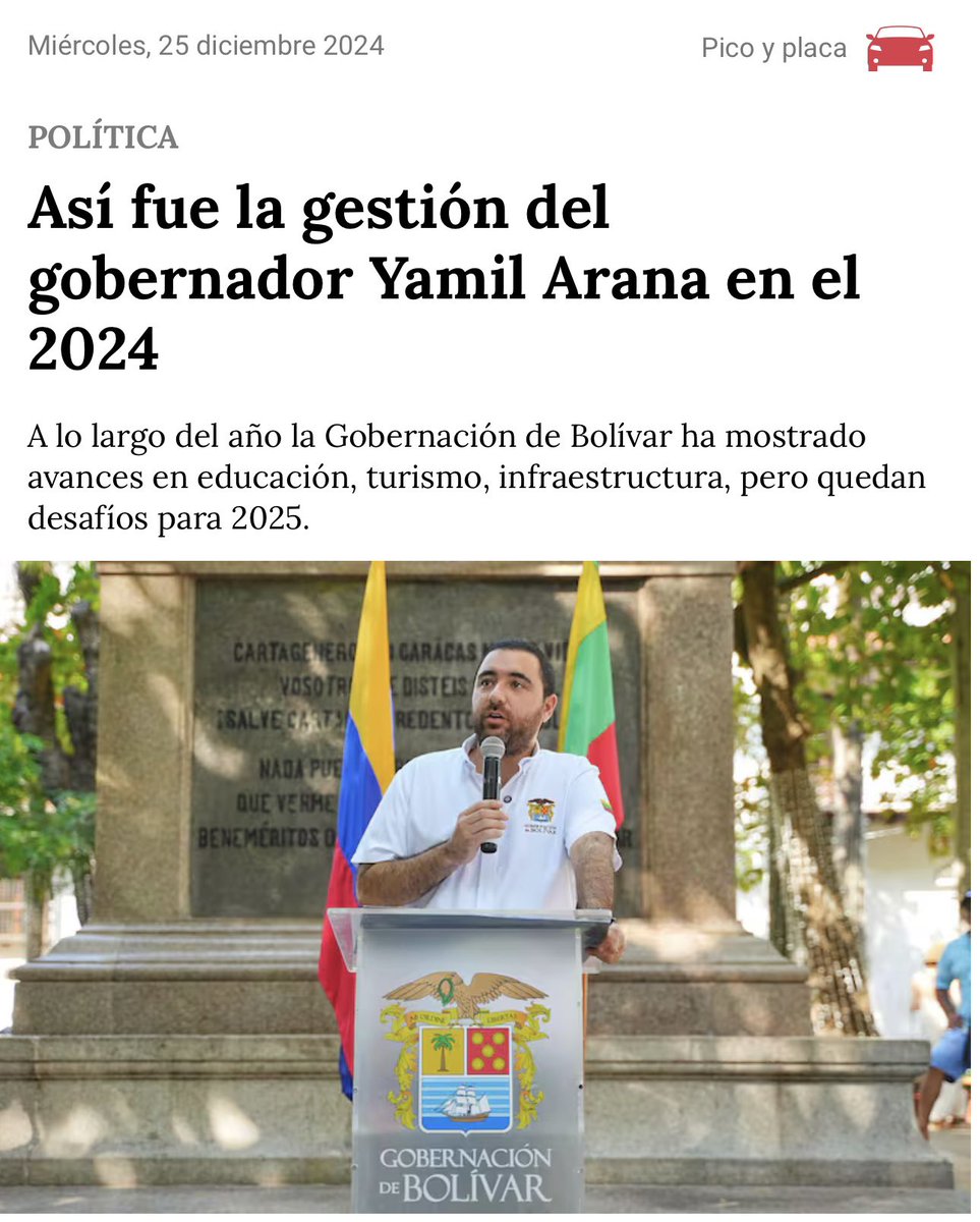 Nuestro primer año de gobierno ha sido de logros importantes y de presencia en el territorio.

Algunos de esos logros:

🔹8 megacolegios entregados 
🔹5 acueductos inaugurados (3 en obras)
🔹3 obras ‘Compi’, de la mano de las JAC
🔹Inaugurada la Tienda del Artesano 
🔹Vías