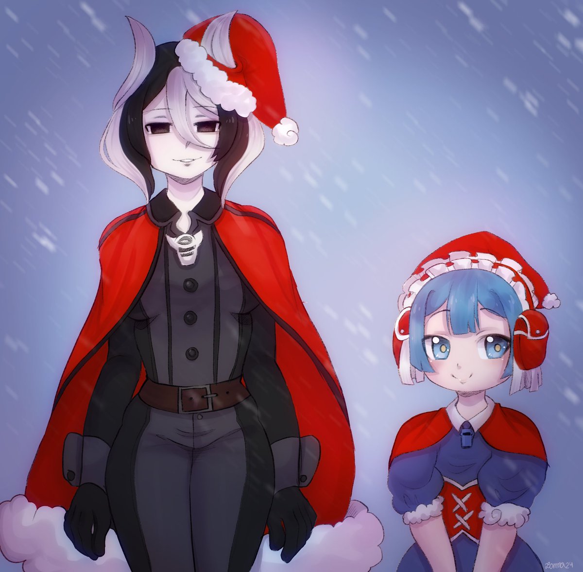 Hehe had to draw something Christmas related this year too #メイド