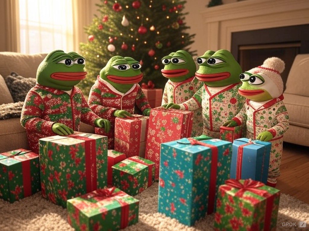 pepecoineth's tweet image. Merry Christmas and a Happy New Years from $PEPE

Endless blessings and abundance to all 🐸🎄🎁