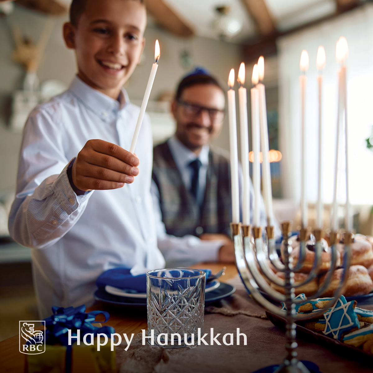 therealanu's tweet photo. Wishing you a light filled and happy Hanukkah from RBC. https://t.co/2SmP1MIlIY