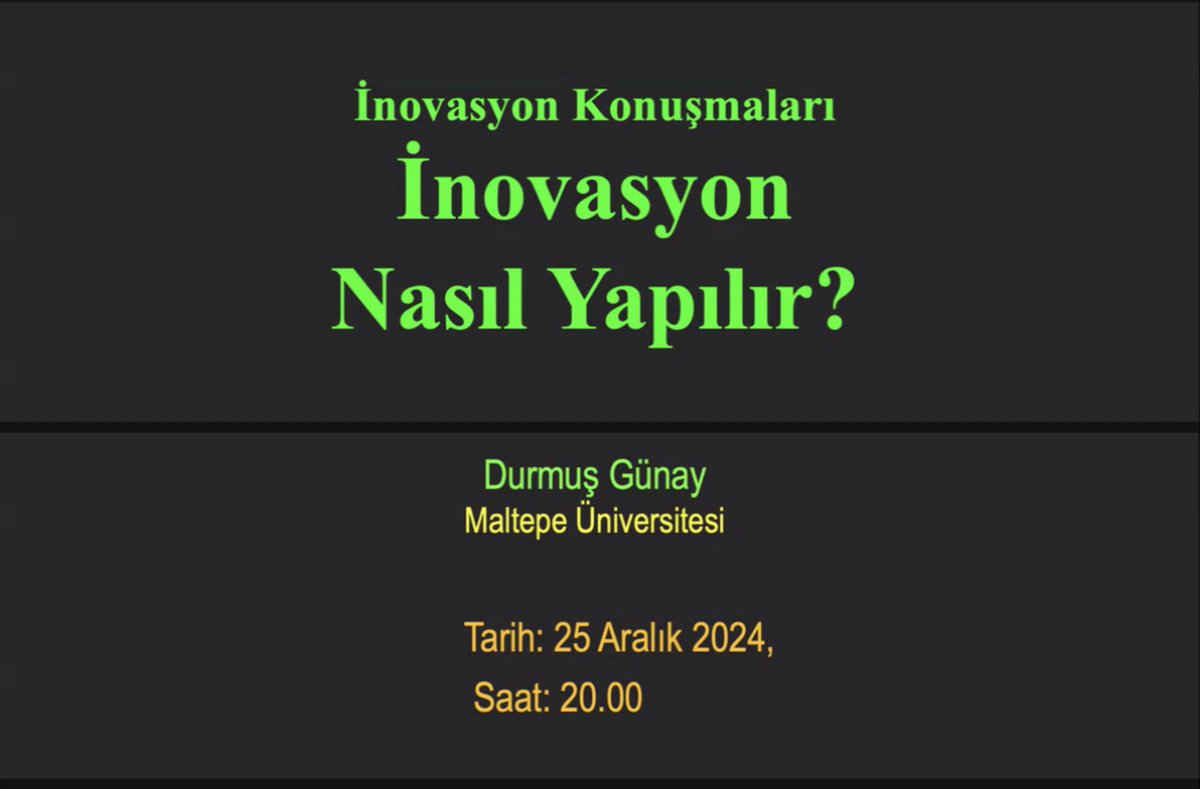 Sektör profesyonelleriyle ‘İnovasyon Nasıl Yapılır?’ başlıklı çevrimiçi toplantımız başladı!
Bugün inovasyonun dinamiklerini ve yaratıcı süreçlerin sırlarını keşfetmek için bir aradayız.
Katılan herkese şimdiden teşekkürler! 🎤