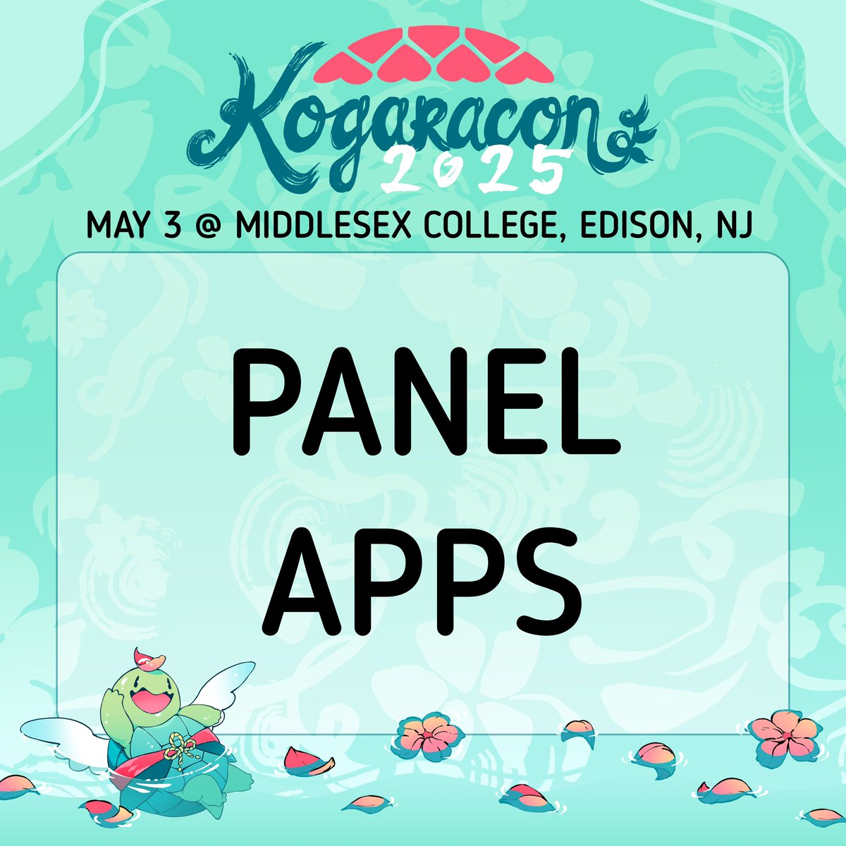Kogaracon (@kogaracon) on Twitter photo Merry Christmas 🎄 & happy holidays! Panel apps are live! Closes on 2/28/25 @ 11:59 EST.
kogaracon.com/get-involved/
Read thru the rules/regulations listed.
All panels have to be family-friendly.
If you have any questions, email panels@kogaracon.com.
Thanks,
Kogaracon Staff Merry Christmas 🎄 & happy holidays! Panel apps are live! Closes on 2/28/25 @ 11:59 EST.
kogaracon.com/get-involved/
Read thru the rules/regulations listed.
All panels have to be family-friendly.
If you have any questions, email panels@kogaracon.com.
Thanks,
Kogaracon Staff