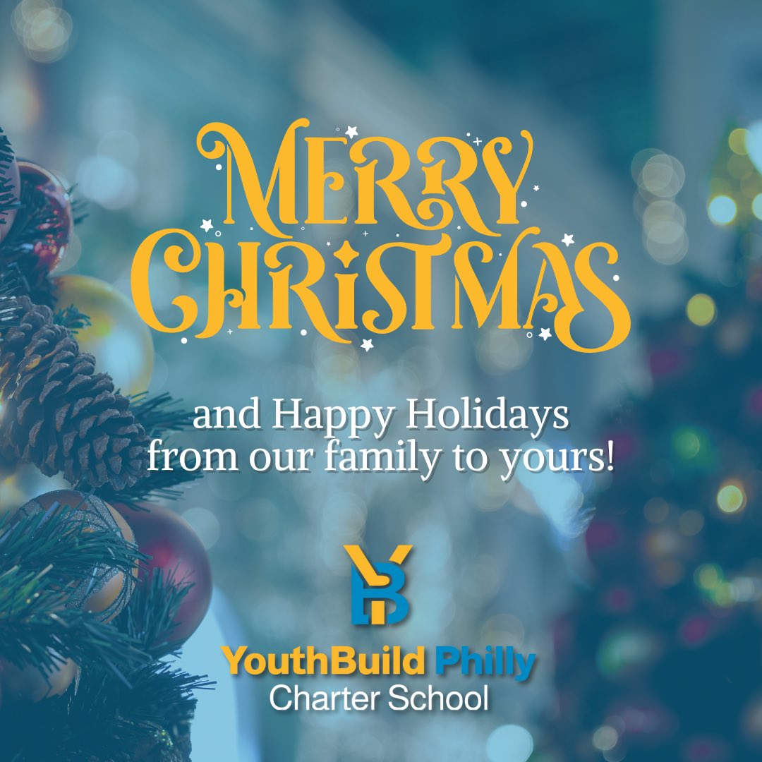 Merry Christmas from YouthBuild Philly! 🎄🎁

We wish you a joyful and restful holiday season! Stay safe and enjoy your time with loved ones. 🫶🏽