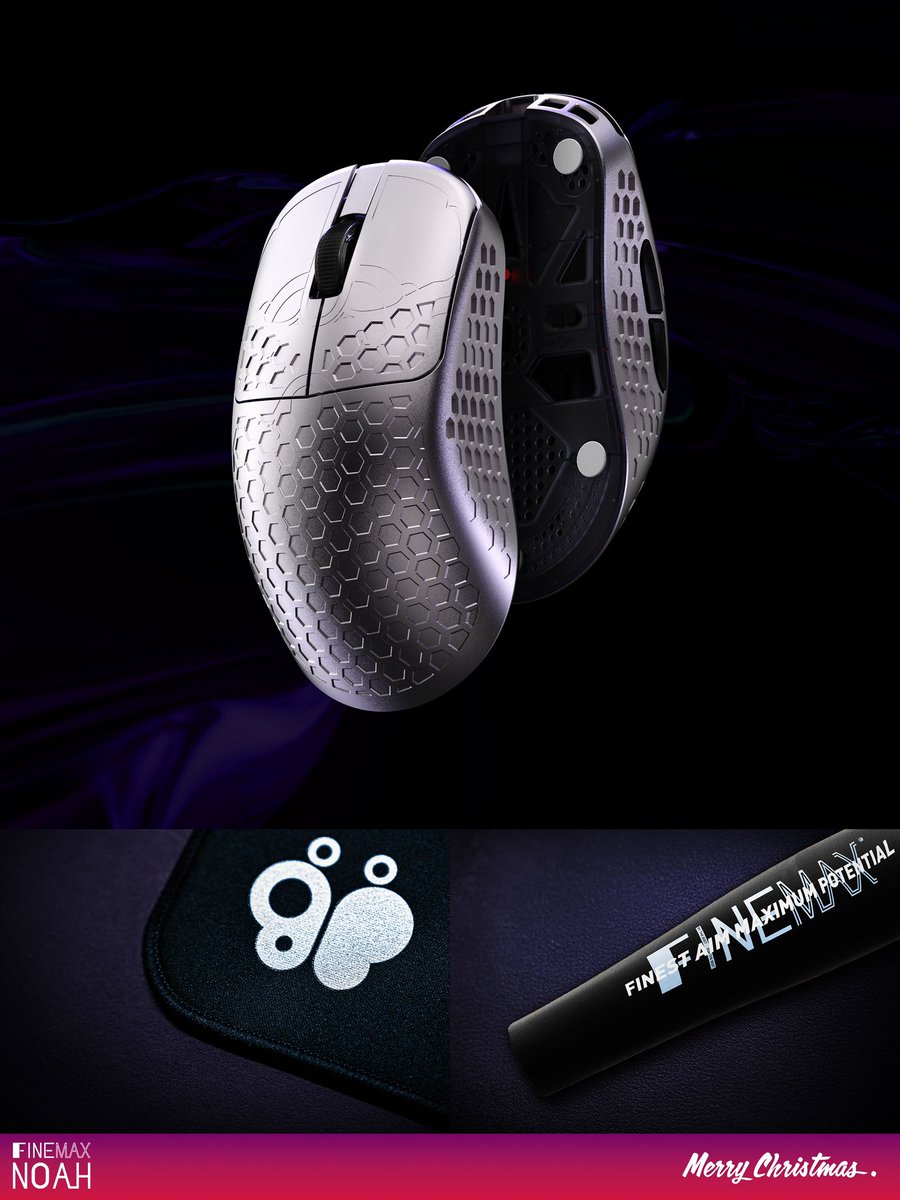 Merry Christmas!🎄🎄

Ring in the New Year with the NOAH Magnesium Gaming Mouse! 
Pre-orders open on tomorrow with a rough shipping date of January 13th.

Limited quantity of 1,000 pieces!

Early Bird Offer: Receive a mousepad and sleeve as a gift with your pre-order!

$155