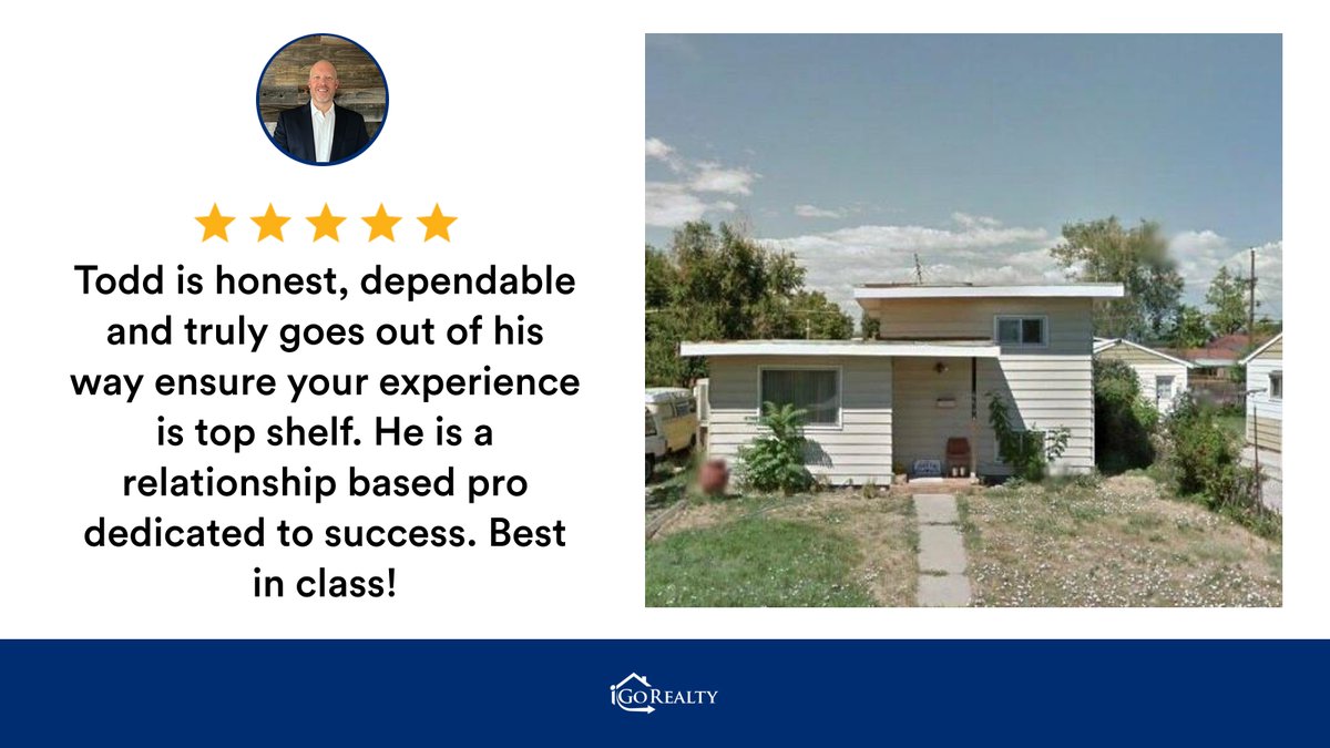 uatoddws's tweet photo. My latest RateMyAgent review in Commerce City.
FA 100098728
https://t.co/OdLkgDIwCR

...
#ratemyagent #realestate #iGo_Realty https://t.co/PRNYHSAteq