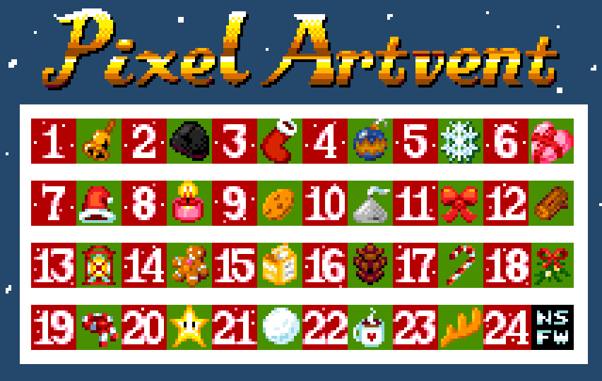TheRealPoloBlue's tweet photo. #MerryChristmas everybody! I didn't miss days, YOU missed days
#pixelartvent https://t.co/xnn5GYpcCH