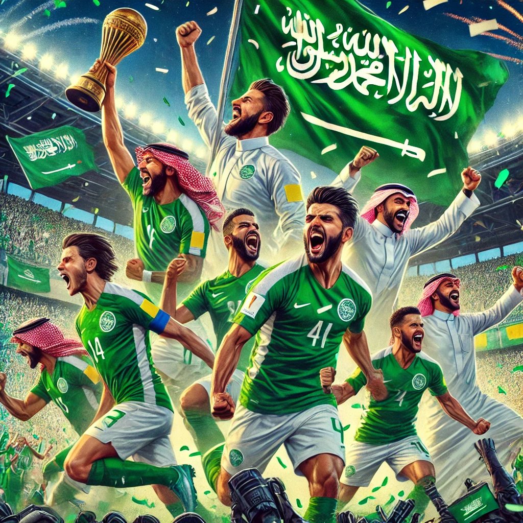 #فوز_السعودية
 أهنئ منتخبنا على فوزه الكبير! 🇸🇦👏 لقد قدم لاعبونا أداءً رائعًا ورفعوا راية المملكة عالياً في سماء الرياضة. دعونا نستمر في دعمهم بكل قوة ونتمنى لهم المزيد من النجاحات في المستقبل. #المنتخب_السعودي #zelena
#السعوديه_اليمن