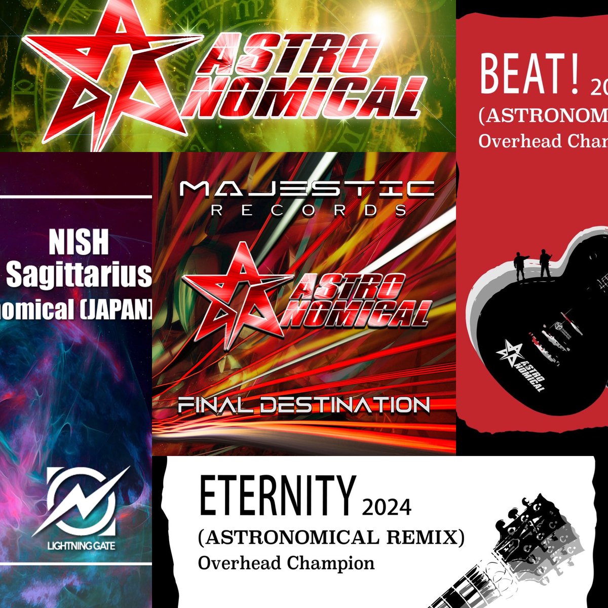 今年Astronomicalプロジェクトがリバイバルして36曲もリリースさせてもらい、新たに30曲をリミックスし様々な方々ともお会いし色んなお仕事もさせてもらい良い2024年でした！
2025年は更にビルドアップし皆様にアストロサウンドを聴いてもらえたら幸いです。
引き続き皆様宜しくお願いします！